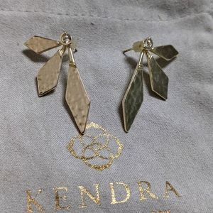 Kendra Scott gold statement earrings